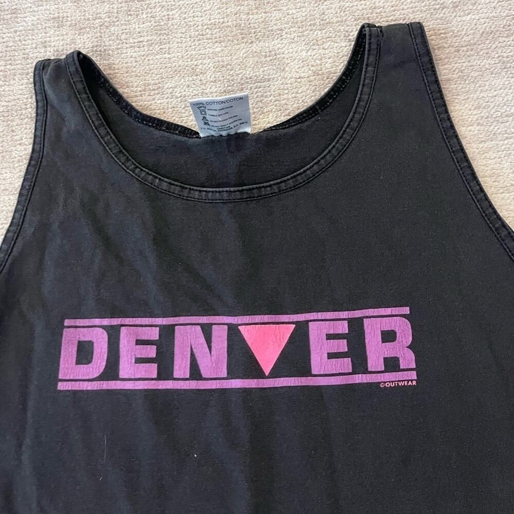 Vintage Oneita Power T Denver Bro Tank Top Size Large - Picture 2 of 5
